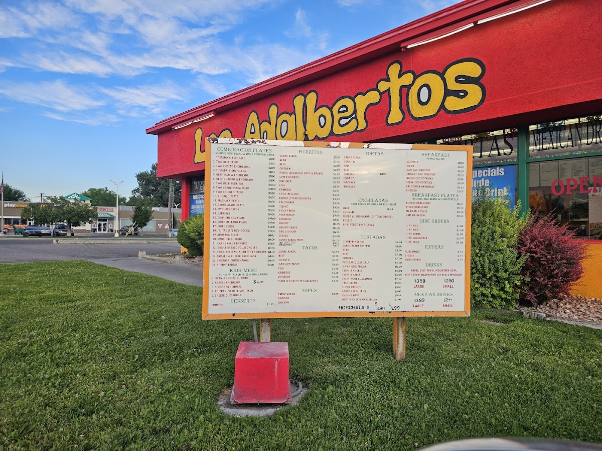 Los Adalbertos Menu - Image 1