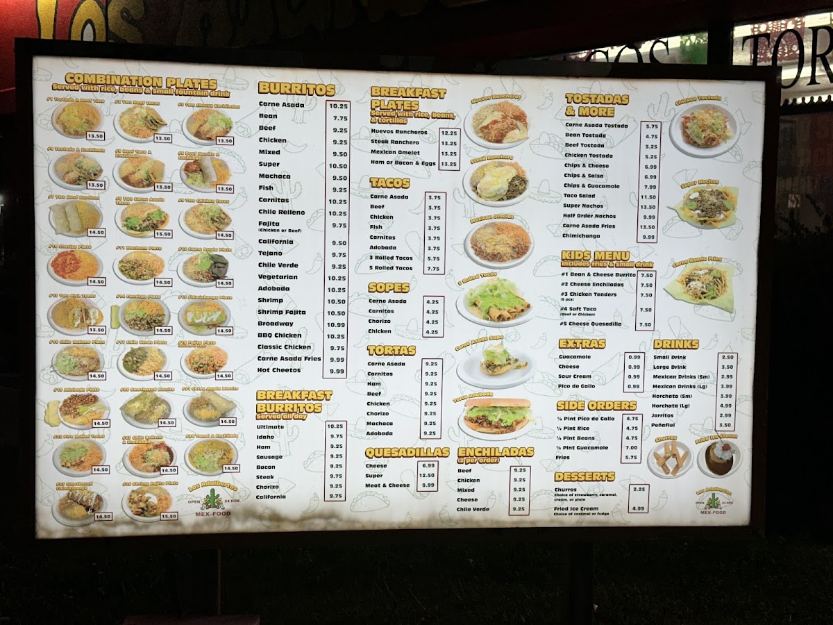 Los Adalbertos Menu - Image 2